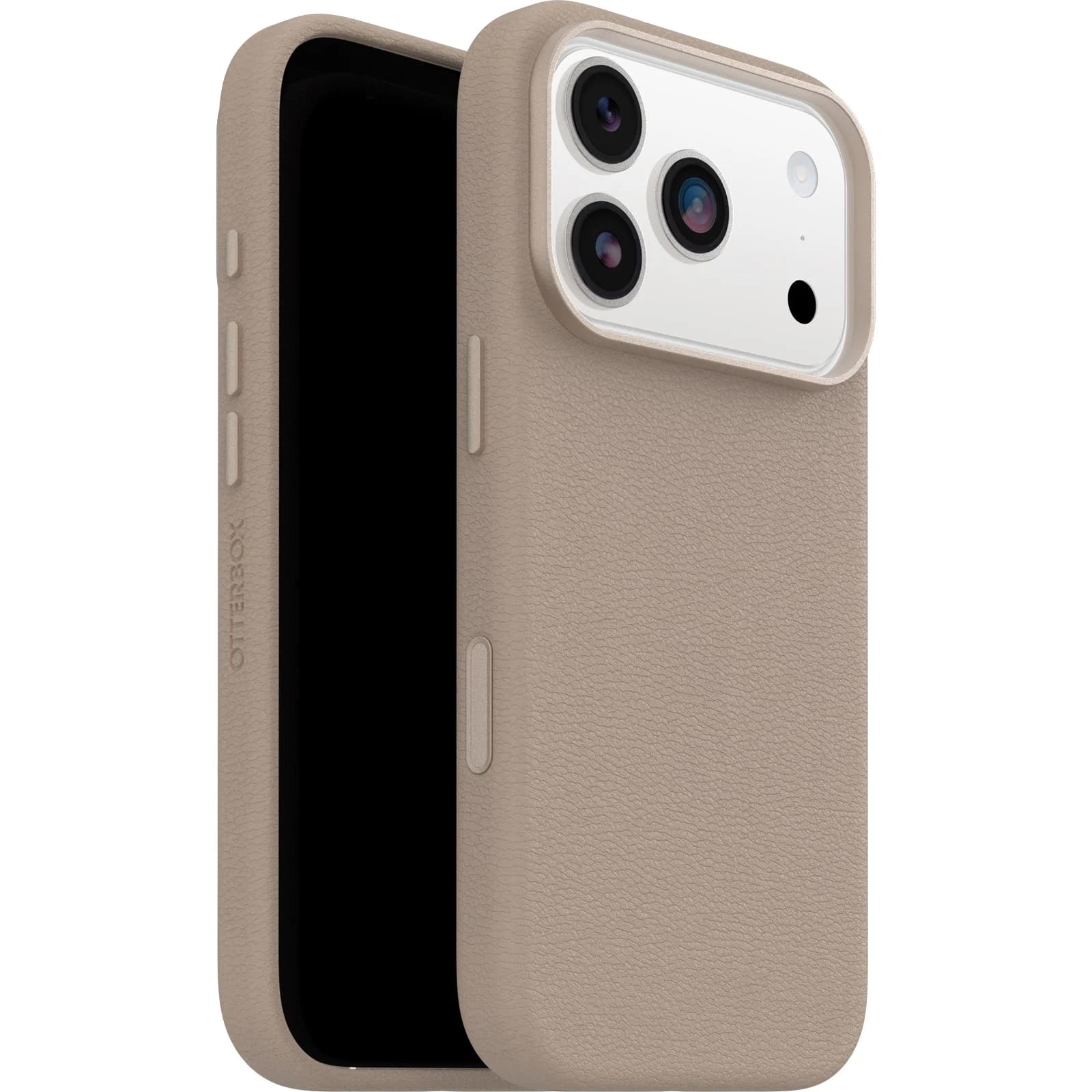 OtterBox Symmetry Cactus Leather MagSafe Apple iPhone 17 Pro Max (6.9') Case Grey Comfort - (77-99073), DROP+ 3X Military Standard, 7 Years Warranty