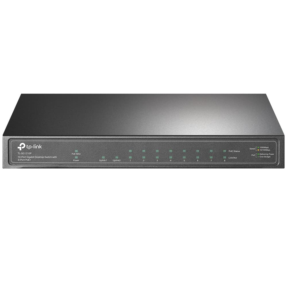 TP‑LINK TL‑SG1210P 10‑Port PoE+ Switch