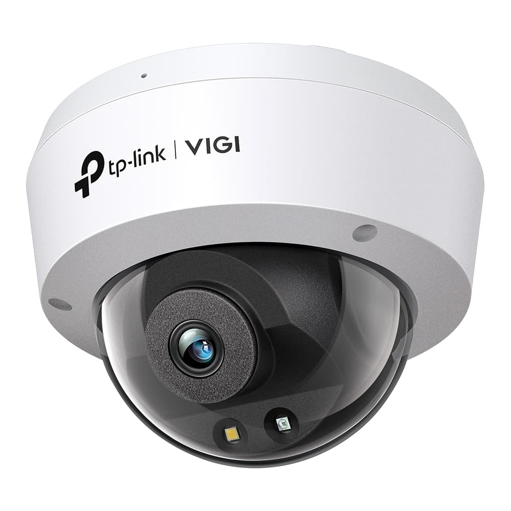 TP-LINK VIGI FULL-COLOUR DOME CAMERA, 2.8MM, 4MP, IR, 10/100, AUDIO, POE/DC, IP67 3YR