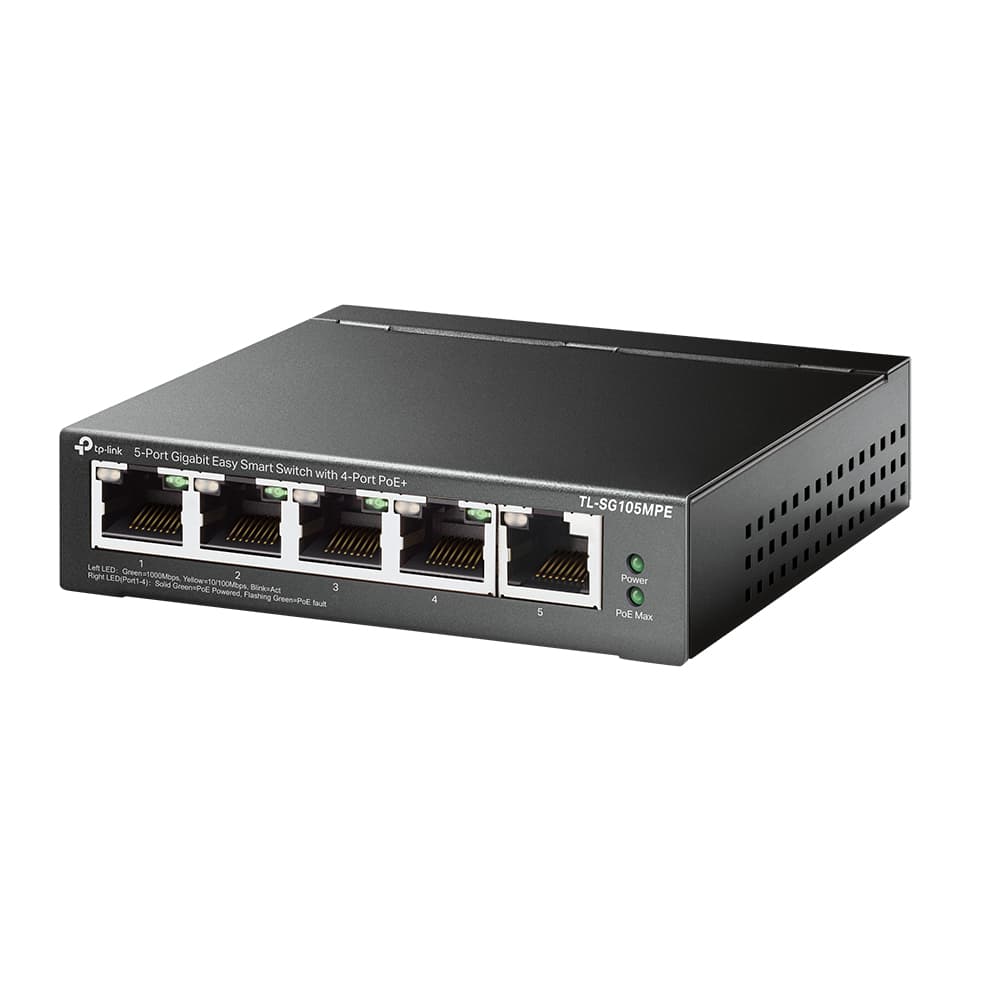 TP‑Link TL‑SG105MPE 5‑Port PoE+ Switch