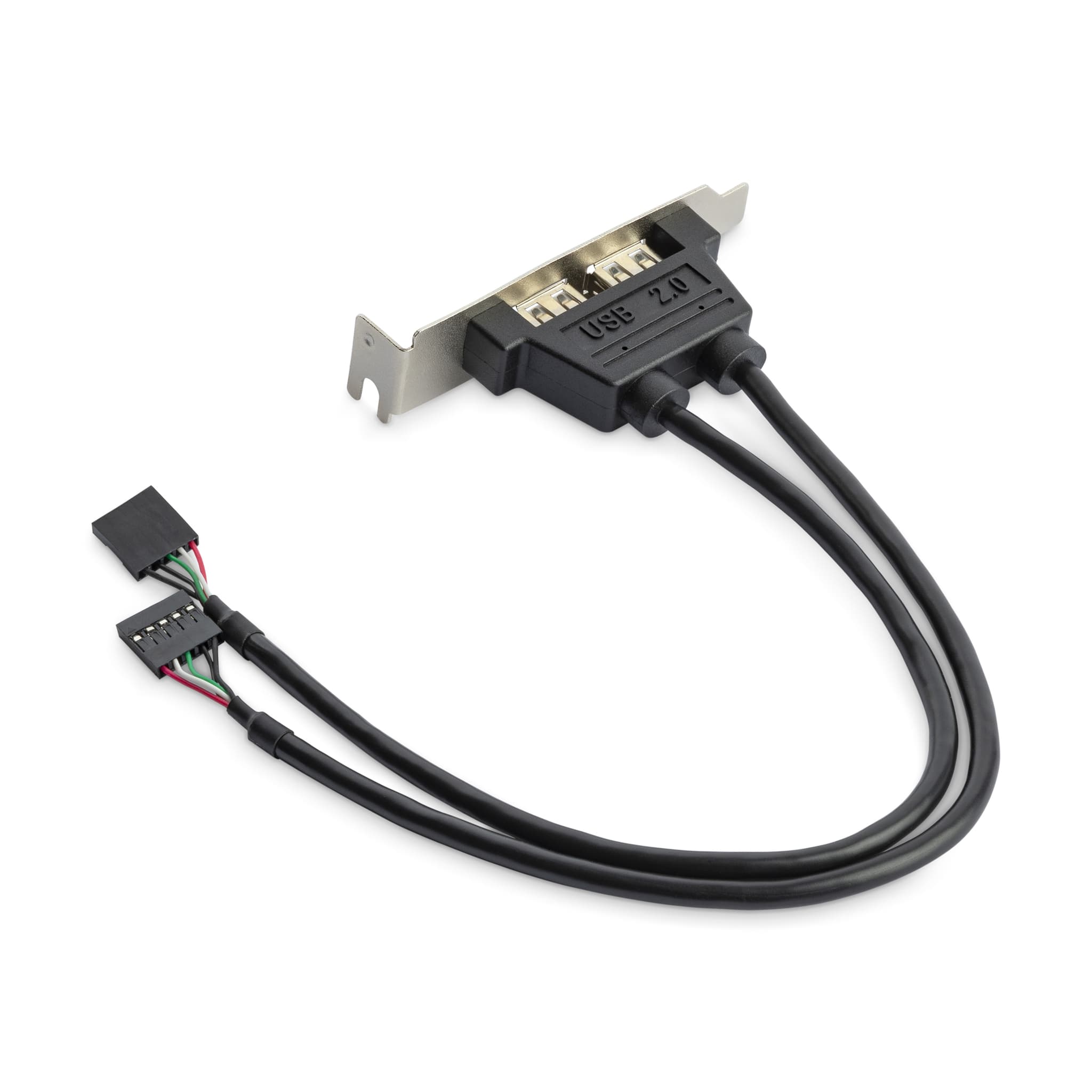 StarTech 2‑Port Low‑Profile USB‑A Rack Bracket