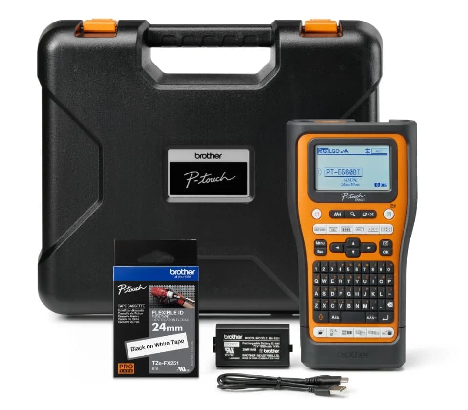 Brother PT-E560BTVP Handheld Label Printer