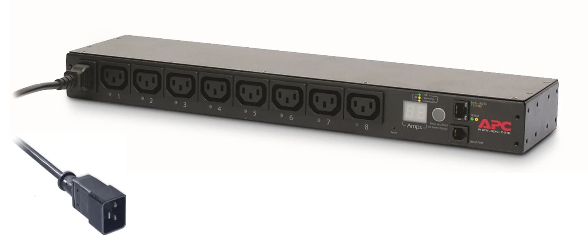 APC SWITCHED 1U RACK PDU, 16A, 208/230V, (8) C13, 2YR