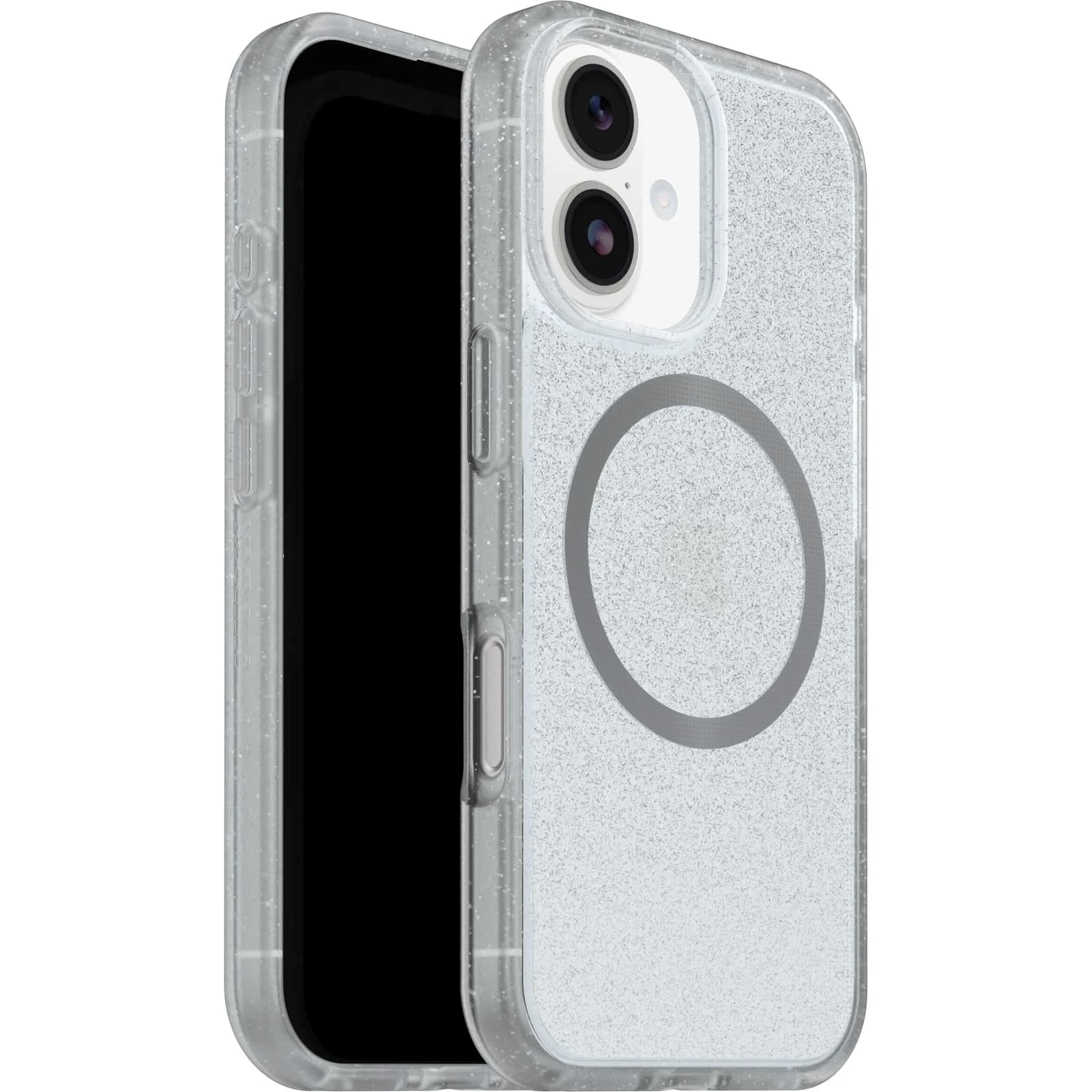 OtterBox React MagSafe Apple iPhone 17 (6.3') Case Stardust (Clear Glitter) - (77-99277),DROP+ Military Standard,Raised Edges,7 Years Warranty