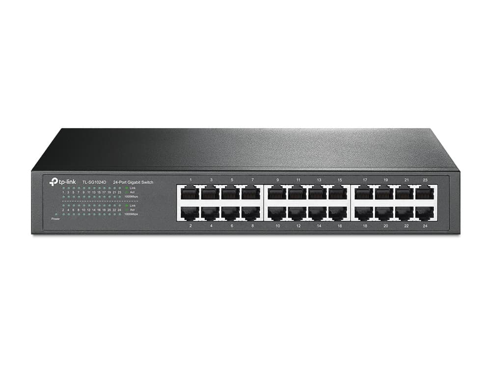 TP‑LINK 24‑Port Gigabit Switch Metal 5‑Yr Warranty