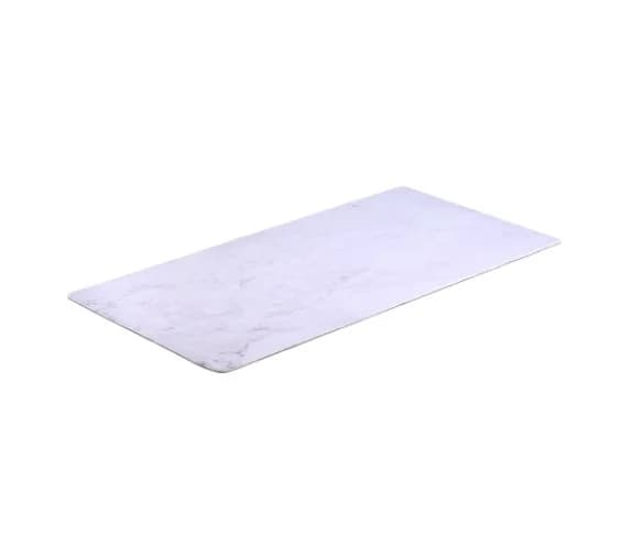 Brateck MP10-1 800mmx400mm Stylish Desk Pad Marbled White, 800x400x4mm, reduces resistance and ensure easy mouse movements (LS)