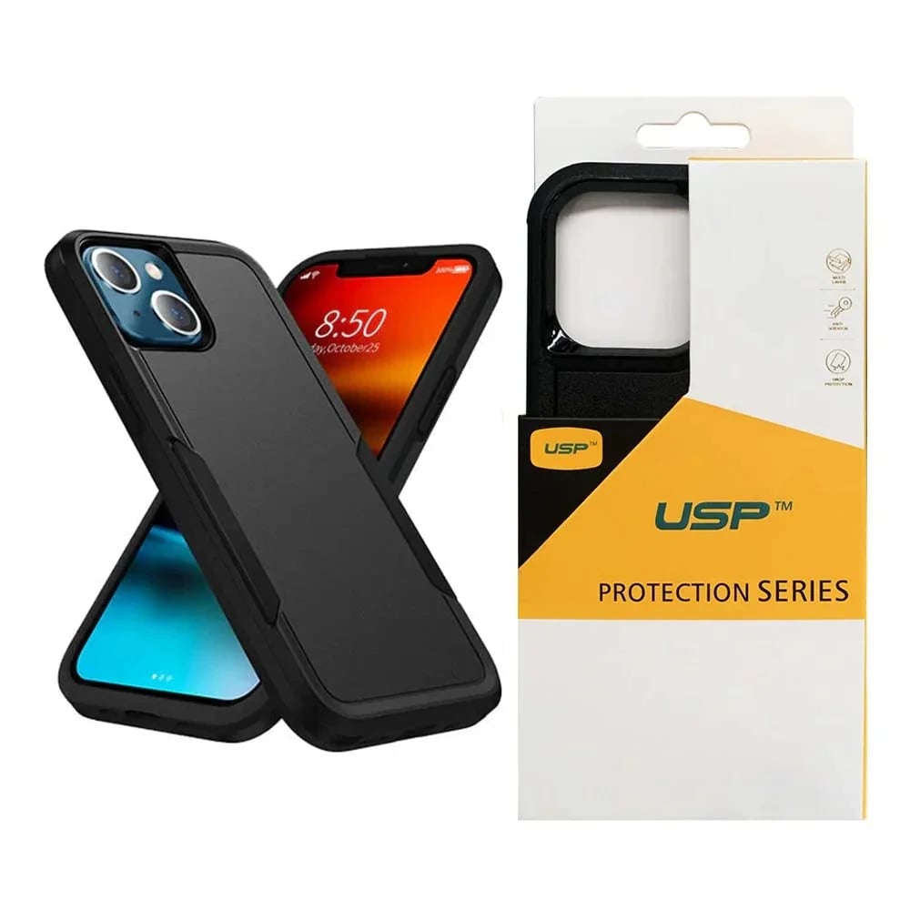 USP Apple iPhone 17 Pro Max (6.9') Armor Light Case with MagSafe Black - Two Tough Layers, No Slip Grippy Edges, DropProof, Slim, 3 Years Warranty