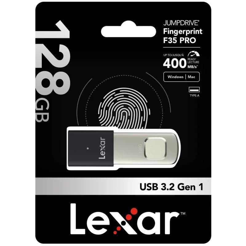 Lexar F35 PRO 128GB Fingerprint USB Drive